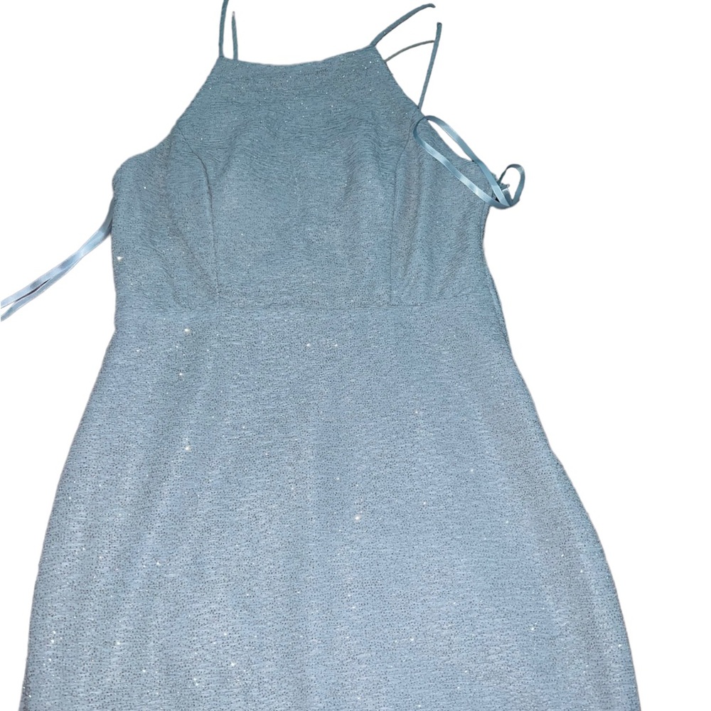 City Studio Glitter Mini Halter Dress